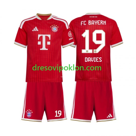 FC Bayern München Alphonso Davies 19 Dres Domaći 2026-2027 Kratkih Rukava ,Dječji Komplet