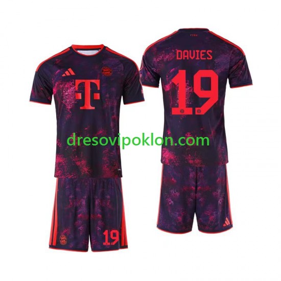 FC Bayern München Alphonso Davies 19 Dres Treći 2026-2027 Kratkih Rukava ,Dječji Komplet