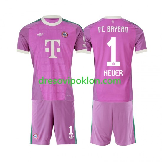 FC Bayern München Golmanski Manuel Neuer 1 Dres Treći 2026-2027 Kratkih Rukava ,Dječji Komplet