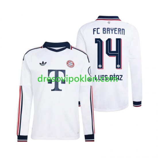 FC Bayern München Luis Diaz 14 Dres Gostujući 2026-2027 Dugim Rukavima ,Muški
