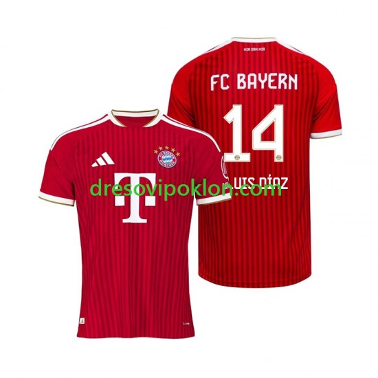 FC Bayern München Luis Diaz 14 Dres Domaći 2026-2027 Kratkih Rukava ,Muški