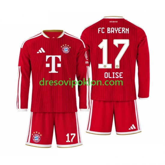 FC Bayern München Michael Olise 17 Dres Domaći 2026-2027 Dugim Rukavima ,Dječji Komplet