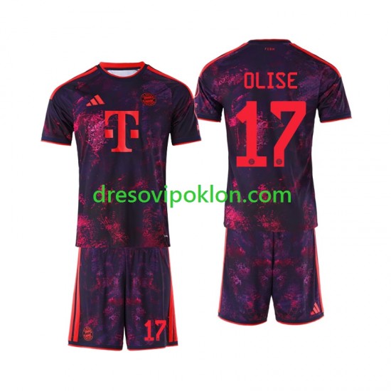 FC Bayern München Michael Olise 17 Dres Treći 2026-2027 Kratkih Rukava ,Dječji Komplet