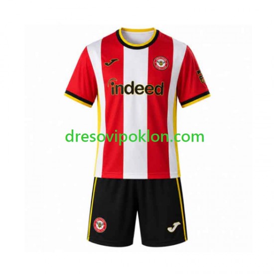 Brentford Dres Domaći 2026-2027 Kratkih Rukava ,Dječji Komplet