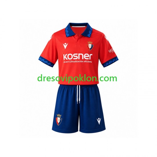 CA Osasuna Dres Domaći 2026-2027 Kratkih Rukava ,Dječji Komplet