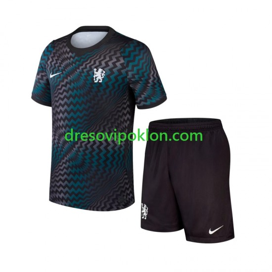 Chelsea Golmanski Dres Domaći 2026-2027 Kratkih Rukava ,Dječji Komplet