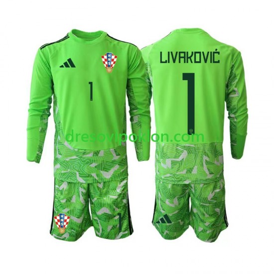 Hrvatska Livaković Golmanski Dominik 25 Dres Domaći 2026-2027 Dugim Rukavima ,Dječji Komplet