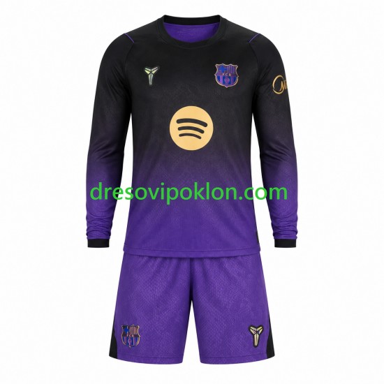 FC Barcelona Dres Gostujući 2026-2027 Dugim Rukavima ,Dječji Komplet