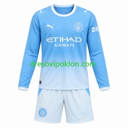 Manchester City Dres Domaći 2026-2027 Dugim Rukavima ,Dječji Komplet