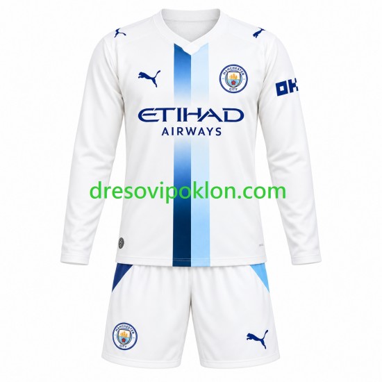 Manchester City Dres Treći 2026-2027 Dugim Rukavima ,Dječji Komplet