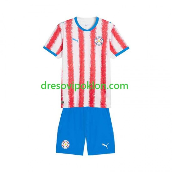 Paraguay Dres Domaći 2026 Kratkih Rukava ,Dječji Komplet