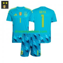 Španjolska Golmanski David Raya 1 Dres Domaći 2026-2027 Kratkih Rukava ,Dječji Komplet