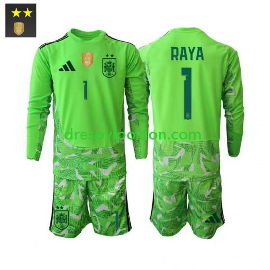 Španjolska Golmanski David Raya 1 Dres Treći 2026-2027 Dugim Rukavima ,Dječji Komplet