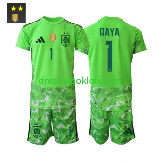 Španjolska Golmanski David Raya 1 Dres Treći 2026-2027 Kratkih Rukava ,Dječji Komplet