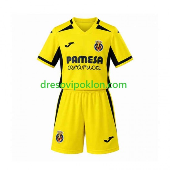 Villarreal CF Dres Domaći 2026-2027 Kratkih Rukava ,Dječji Komplet