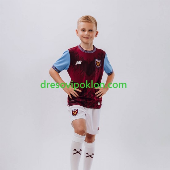 West Ham United Dres Domaći 2026-2027 Kratkih Rukava ,Dječji Komplet