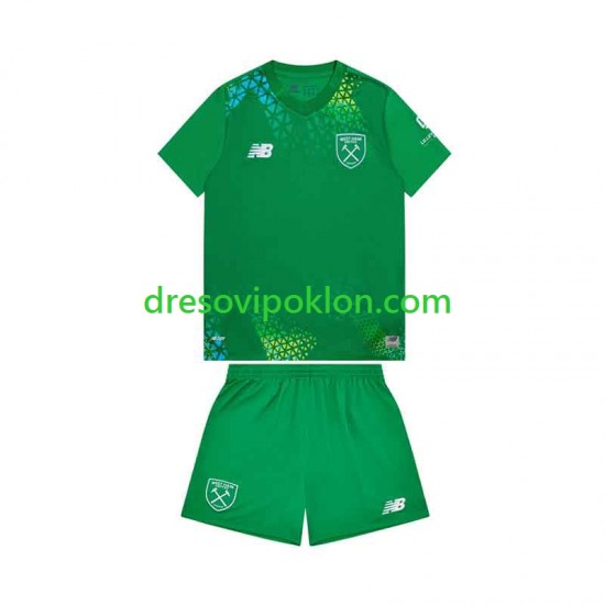 West Ham United Golmanski Dres Domaći 2026-2027 Kratkih Rukava ,Dječji Komplet
