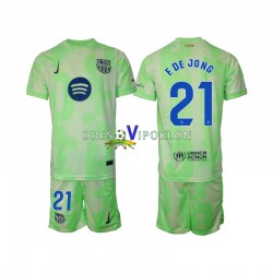 FC Barcelona F DE JONG 21 Dres Treći 2024-2025 Kratkih Rukava ,Dječji Komplet