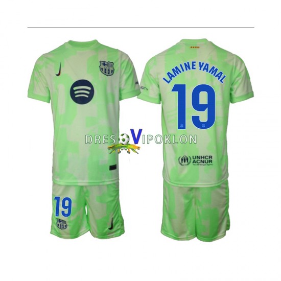 FC Barcelona Lamine Yamal 19 Dres Treći 2024-2025 Kratkih Rukava ,Dječji Komplet