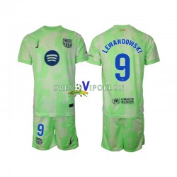 FC Barcelona Robert Lewandowski 9 Dres Treći 2024-2025 Kratkih Rukava ,Dječji Komplet