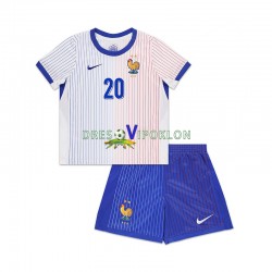 Francuska Bradley Barcola 20 Dres Gostujući 2024 Kratkih Rukava ,Dječji Komplet