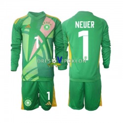 Njemačka Golmanski Manuel Neuer 1 Dres Treći 2024-2025 Dugim Rukavima ,Dječji Komplet