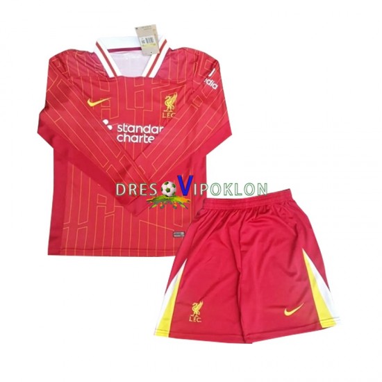 Liverpool Dres Domaći 2024-2025 Dugim Rukavima ,Dječji Komplet