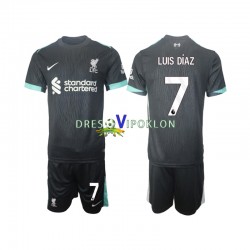 Liverpool Luis Diaz 7 Dres Gostujući 2024-2025 Kratkih Rukava ,Dječji Komplet