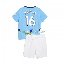 Manchester City RODRIGO 16 Dres Domaći 2024-2025 Kratkih Rukava ,Dječji Komplet