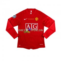Manchester United Champion League 2007 Retro Dres Domaći Dugim Rukavima ,Muški