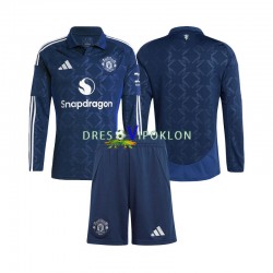 Manchester United Dres Domaći 2024-2025 Dugim Rukavima ,Dječji Komplet