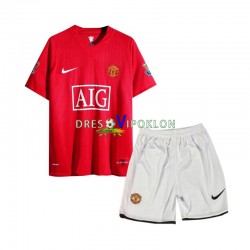 Manchester United 2007 Retro Dres Domaći Kratkih Rukava ,Dječji Komplet