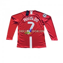 Manchester United Cristiano Ronaldo 7 Champion League 2007 Retro Dres Domaći Dugim Rukavima ,Muški