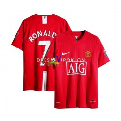 Manchester United Cristiano Ronaldo 7 Champion League 2007 Retro Dres Domaći Kratkih Rukava ,Muški
