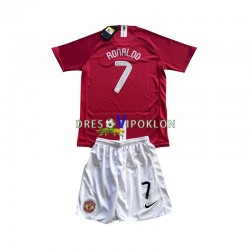 Manchester United Cristiano Ronaldo 7 Champion League 2007 Retro Dres Domaći Kratkih Rukava ,Dječji Komplet