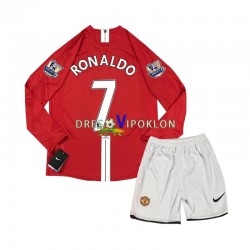 Manchester United Cristiano Ronaldo 7 2007 Retro Dres Domaći Dugim Rukavima ,Dječji Komplet