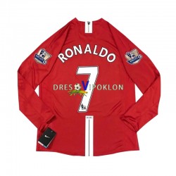Manchester United Cristiano Ronaldo 7 2007 Retro Dres Domaći Dugim Rukavima ,Muški