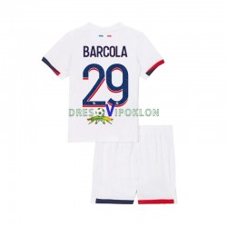 Paris Saint-Germain Bradley Barcola 29 Dres Gostujući 2024-2025 Kratkih Rukava ,Dječji Komplet