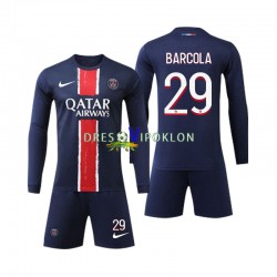 Paris Saint-Germain Bradley Barcola 29 Dres Domaći 2024-2025 Dugim Rukavima ,Dječji Komplet