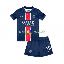 Paris Saint-Germain Bradley Barcola 29 Dres Domaći 2024-2025 Kratkih Rukava ,Dječji Komplet
