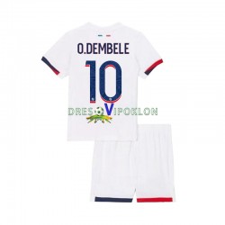 Paris Saint-Germain Ousmane Dembele 10 Dres Gostujući 2024-2025 Kratkih Rukava ,Dječji Komplet
