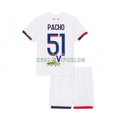 Paris Saint-Germain Willian Pacho 51 Dres Gostujući 2024-2025 Kratkih Rukava ,Dječji Komplet