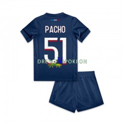 Paris Saint-Germain Willian Pacho 51 Dres Domaći 2024-2025 Kratkih Rukava ,Dječji Komplet