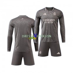 Real Madrid Dres Treći 2024-2025 Dugim Rukavima ,Dječji Komplet