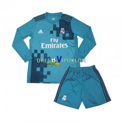 Real Madrid 2017 Retro Dres Treći Dugim Rukavima ,Dječji Komplet