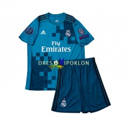 Real Madrid 2017 Retro Dres Treći Kratkih Rukava ,Dječji Komplet