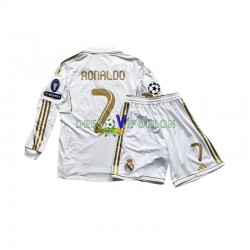 Real Madrid Cristiano Ronaldo 7 Dres Domaći 2011 Dugim Rukavima ,Dječji Komplet