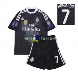 Real Madrid Cristiano Ronaldo 7 2014 Retro Dres Treći Kratkih Rukava ,Dječji Komplet