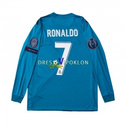 Real Madrid Cristiano Ronaldo 7 2017 Retro Dres Treći Dugim Rukavima ,Dječji Komplet
