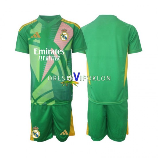 Real Madrid Golmanski Dres Treći 2024-2025 Kratkih Rukava ,Dječji Komplet